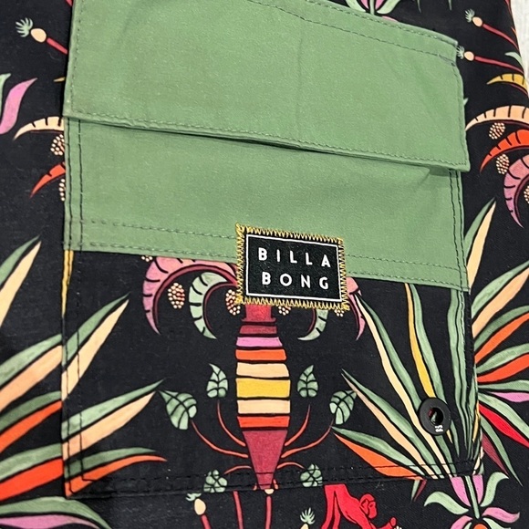 Billabong Beach Summer Board Shorts Bathing Suit Swim Trunks Men's Size 31 - Picture 7 of 7